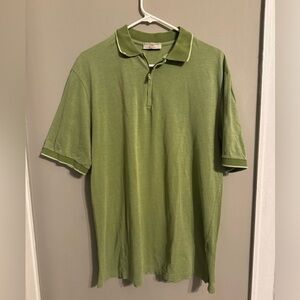 Luciano Barbera Men’s 100% Coton, Italian Made, Green Polo Shirt
